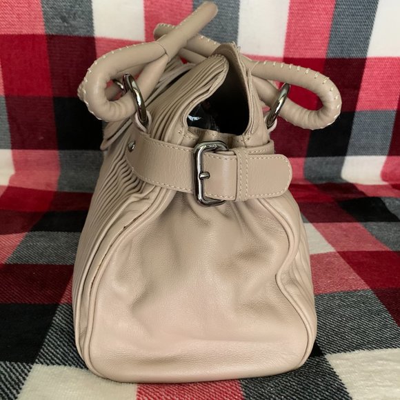 Giorgio Armani Pleated Leather Handbag - Picture 6 of 16